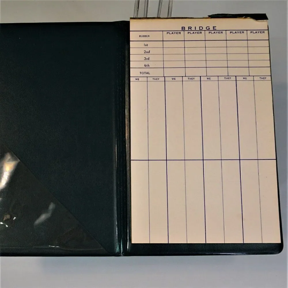 Bridge Score Pad Book Penworthy Vintage Vinyl Cover